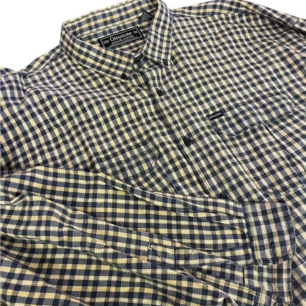 Greenstone adventure outfitters size 6X Men's Blue and Cream Checkered Shirt new